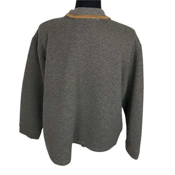 KOOLABURRA by UGG Women Quilted Sweatshirt Funnel Neck Sz 1X Gray Casual 3-3 - Picture 3 of 9